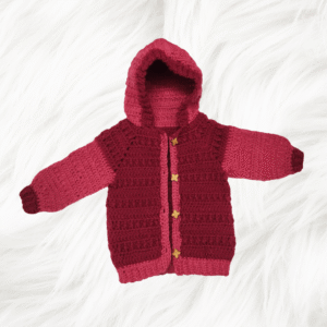 Handmade Crochet Baby Hoodie